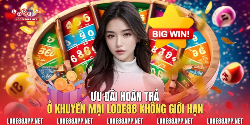 Ưu đãi hoàn trả ở khuyến mại Lode88 không giới hạn